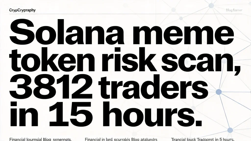 10m CA Risk Scan: Is This Solana Meme Token Building Real Momentum or a Liquidity Trap?